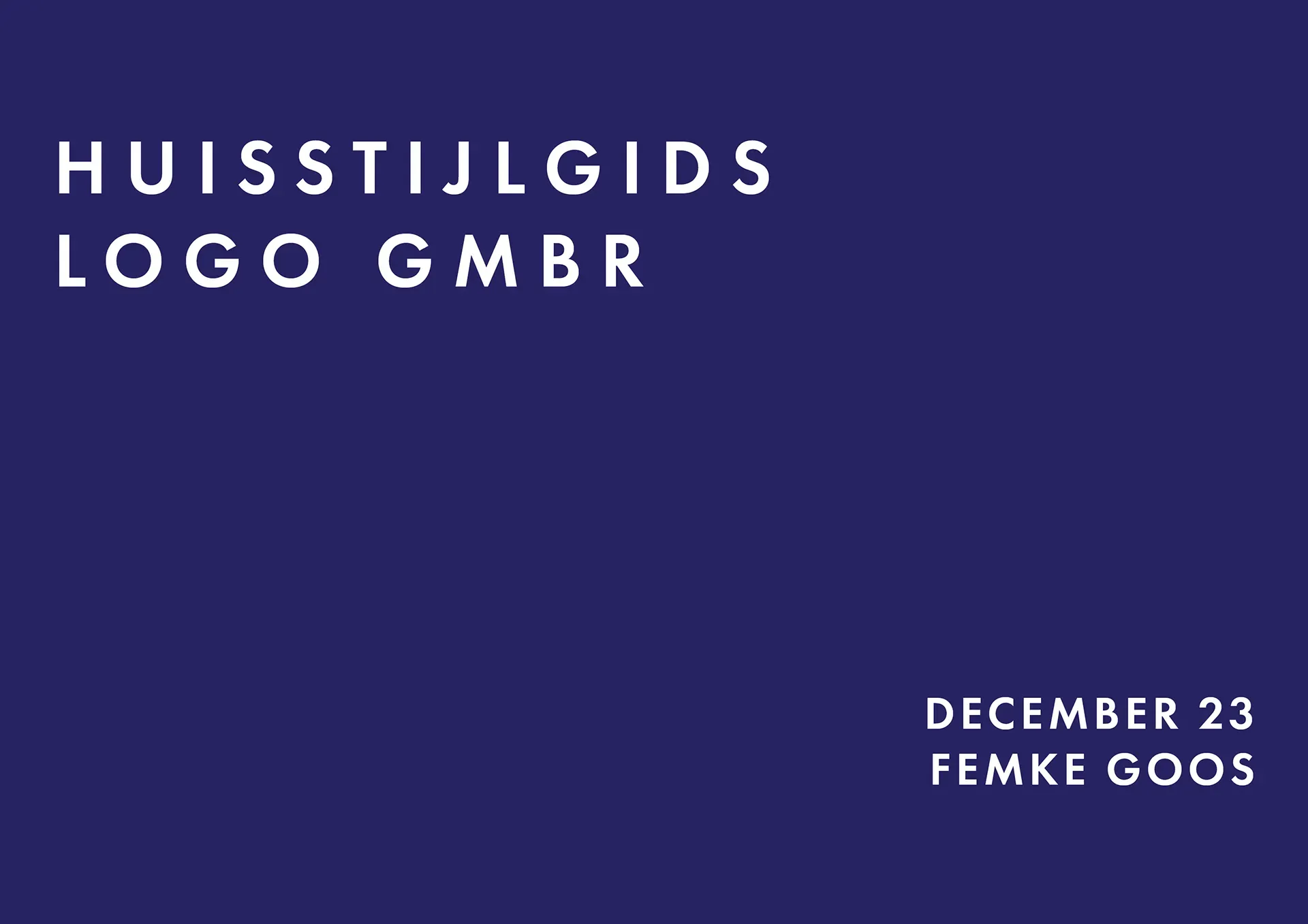 This is an intro page for the guidelines of the GMBR company
